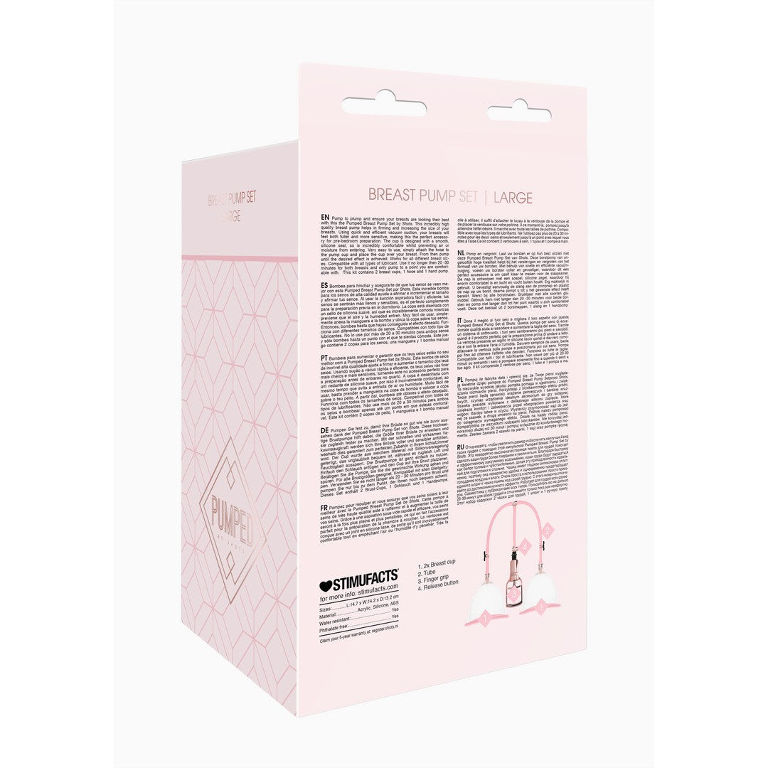 BOMBA DESENVOLVEDORA BREAST PUMP SET LARGE PUMPED