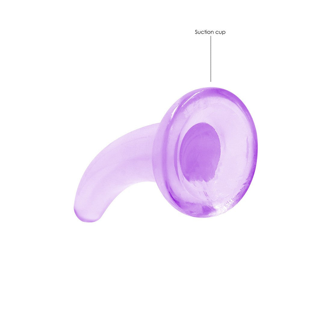 DILDO NON-REALISTIC CRYSTAL CLEAR 5 /11,5 CM ROXO REALROCK