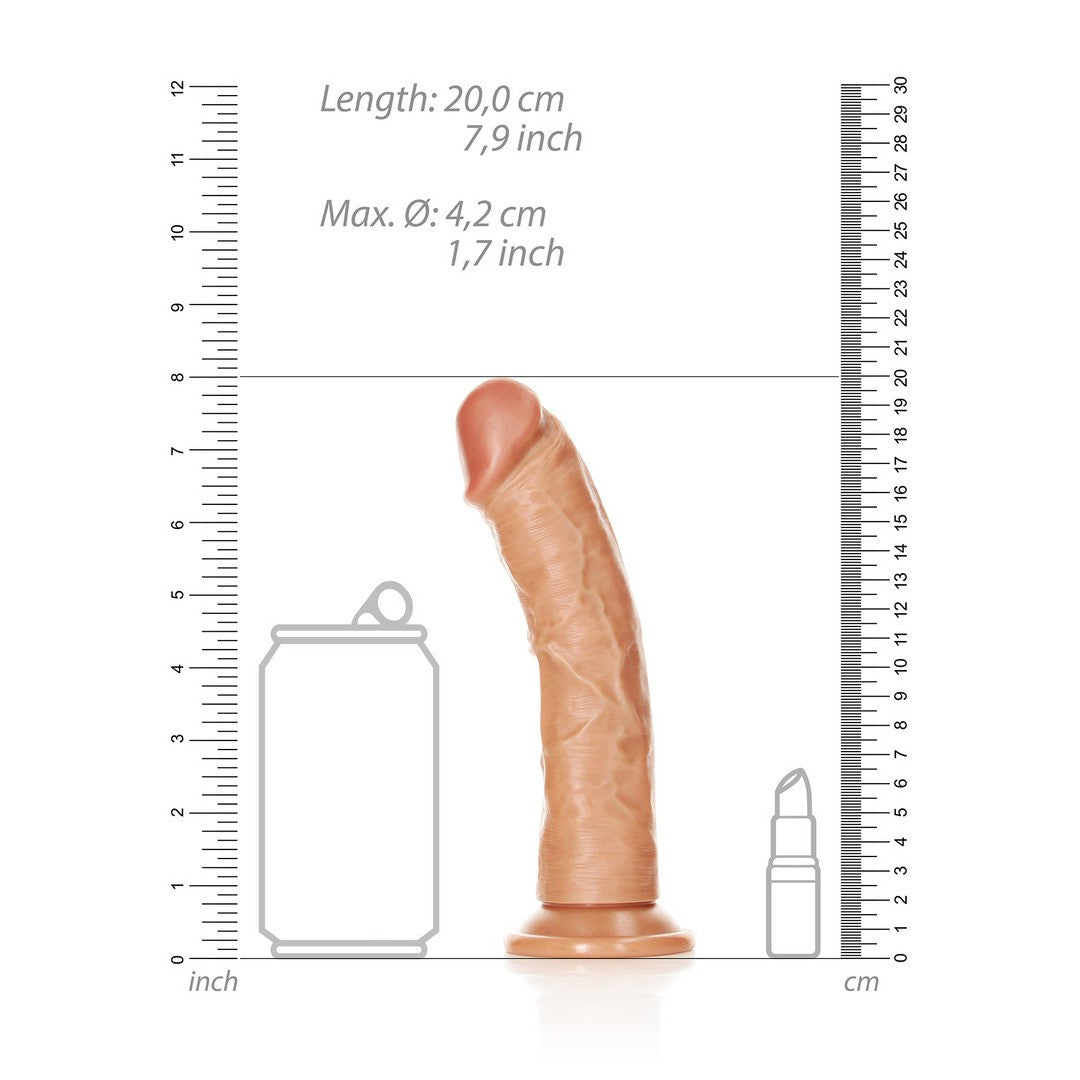 DILDO CURVED REALISTIC 7 /18 CM REALROCK