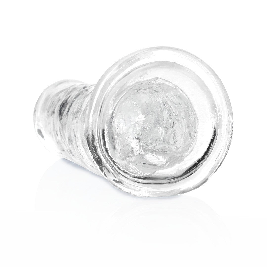 DILDO STRAIGHT REALISTIC CRYSTAL CLEAR 7 /18 CM TRANSPARENTE REALROCK