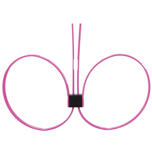 ALGEMAS DESCARTÁVEIS DE PLÁSTICO OUCH! ZIP TIE CUFFS EXTENDED ROSA - Lust Sexshop