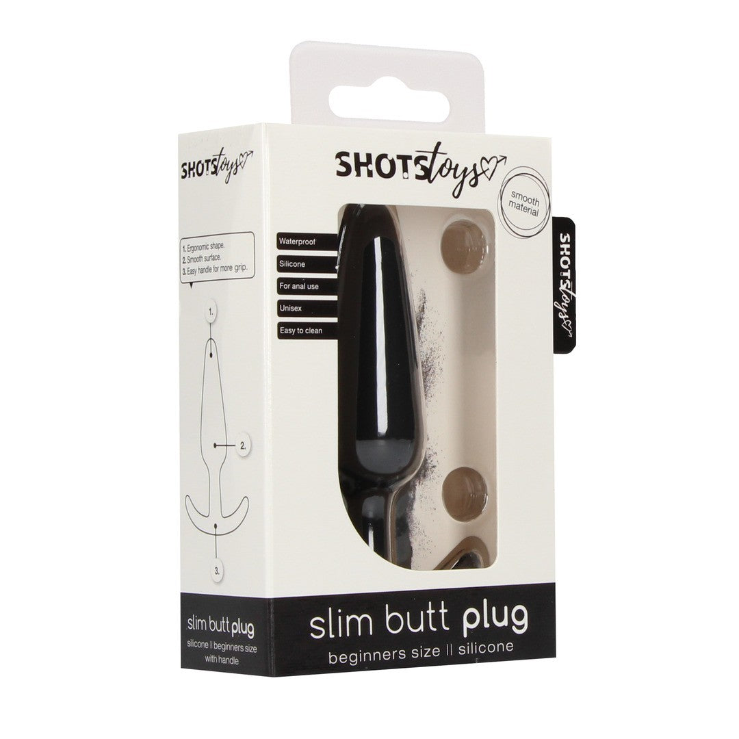 SHOTS TOYS SLIM BEGINNER BUTT PLUG BLACK