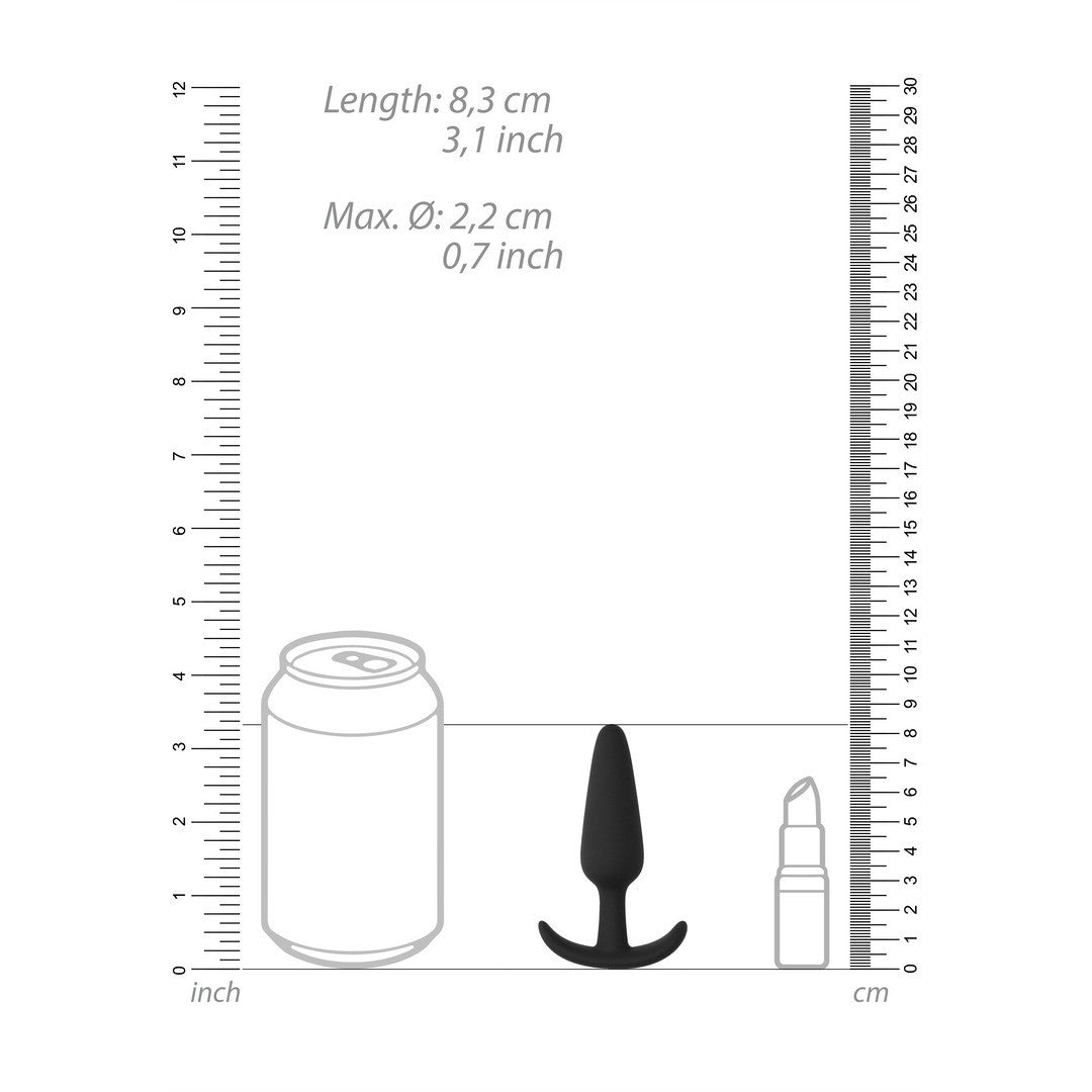 SHOTS TOYS SLIM BEGINNER BUTT PLUG BLACK