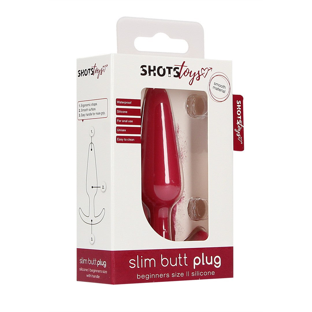 SHOTS TOYS SLIM BEGINNER BUTT PLUG RED