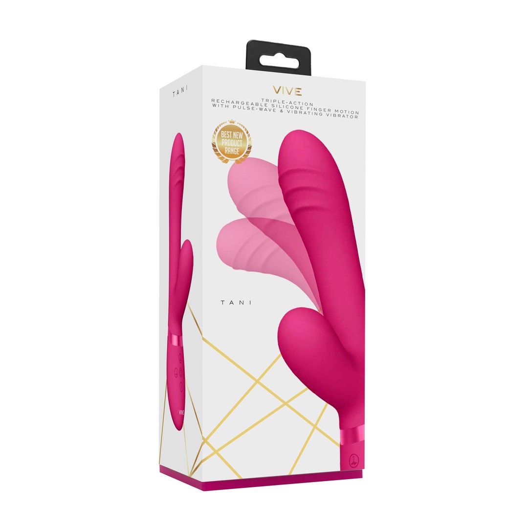 VIBRADOR TANI FINGER MOTION WITH PULSE-WAVE ROSA VIVE