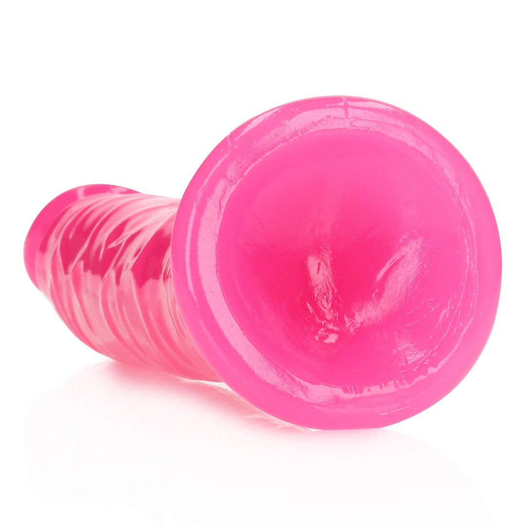 DILDO SLIM REALISTIC GLOW IN THE DARK 8 /20 CM ROSA REALROCK