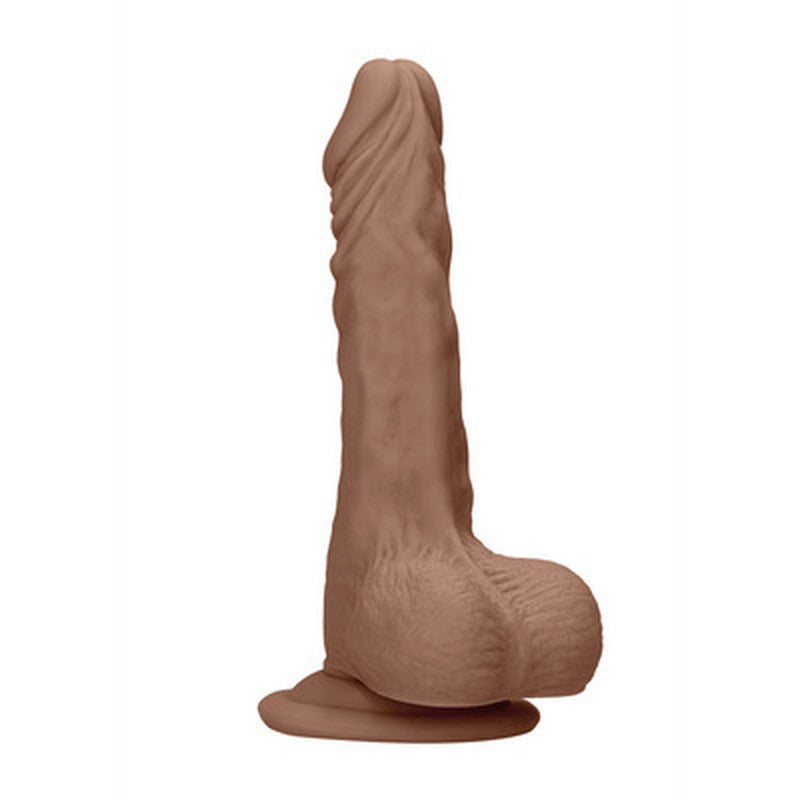 REALROCK DONG WITH TESTICLES TAN 7 /17 CM