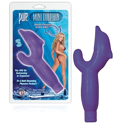 VIBRADOR MINI DOLPHIN ROXO - Lust Sexshop