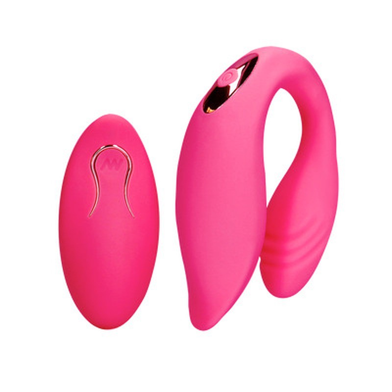 LOVELINE COUPLE TOY WITH REMOTE CONTROL WILD STRAWBERRY