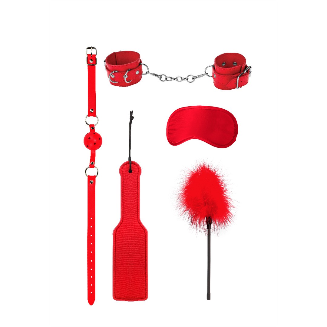 OUCH! INTRODUCTORY BONDAGE KIT 4 RED