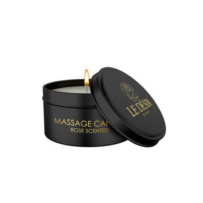 VELA DE MASAJE CON AROMA DE ROSA EROTIC 100 GR LE DÉSIR