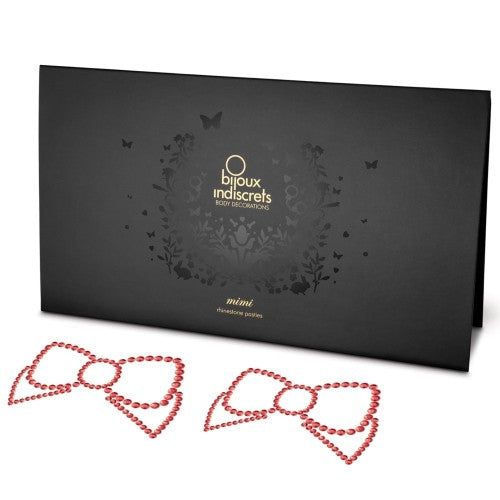 TAPA MAMILOS MIMI BOW BIJOUX INDISCRETS VERMELHOS - Lust Sexshop