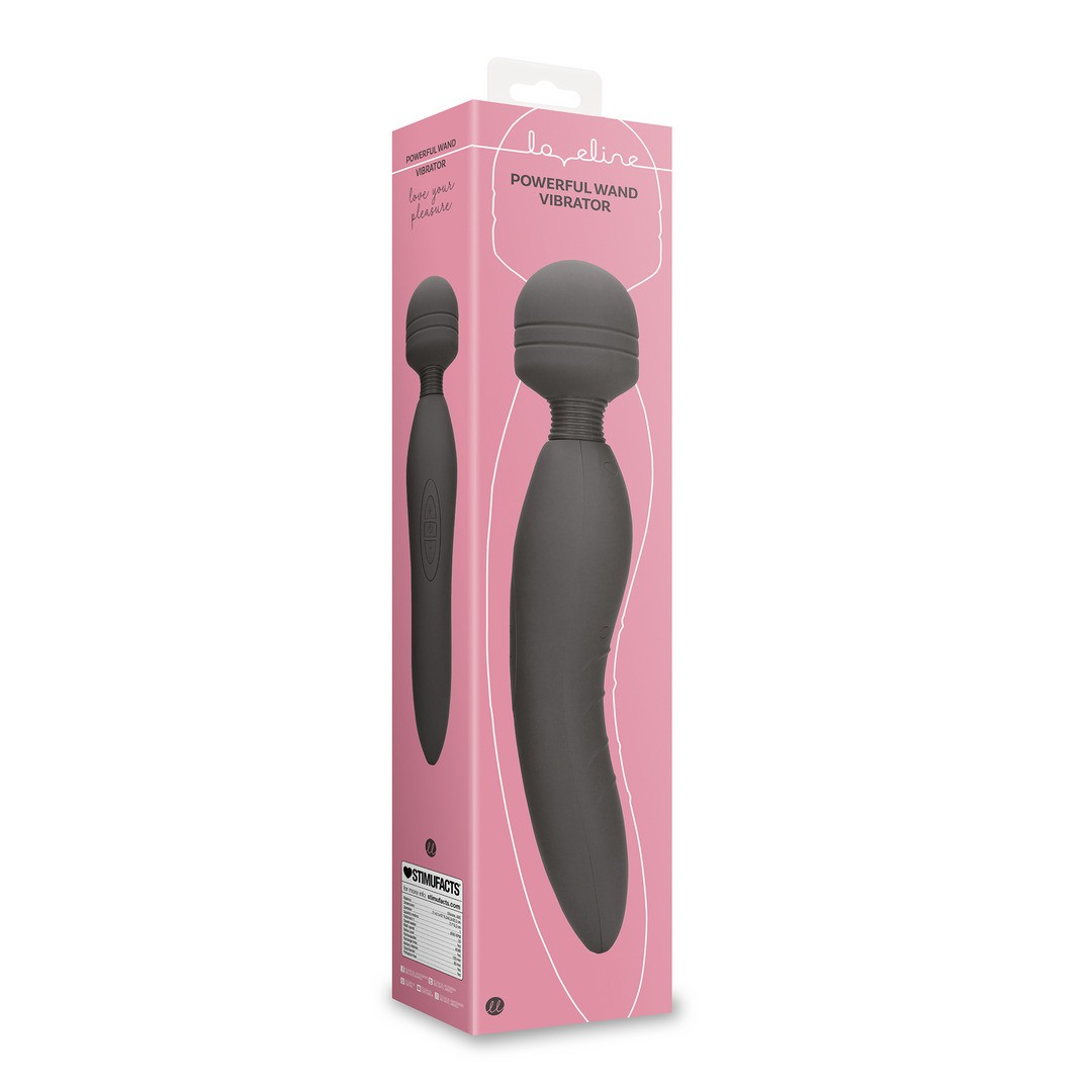 LOVELINE POWERFUL WAND VIBRATOR CHARBONE