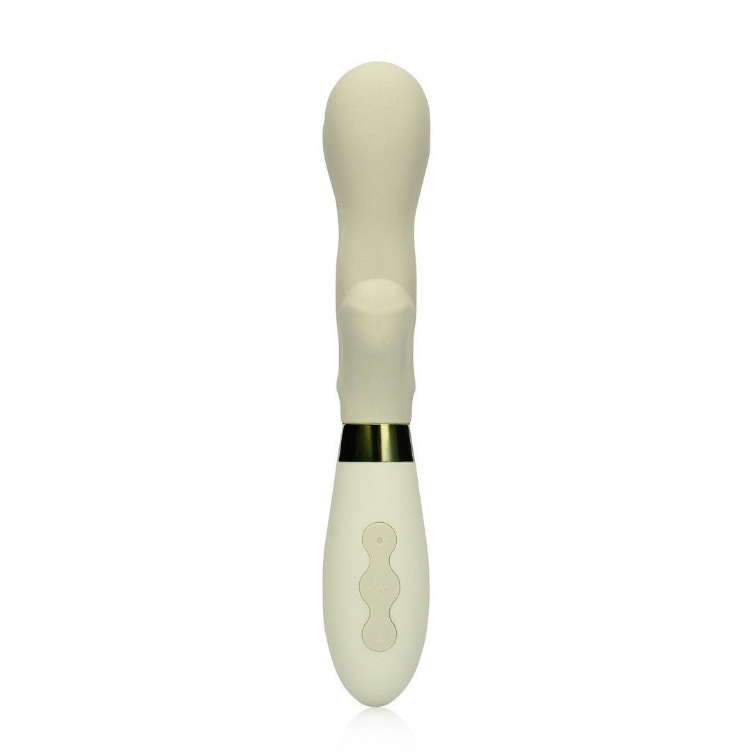 LOVELINE SILICONE RABBIT VIBRATOR MISTY GREEN