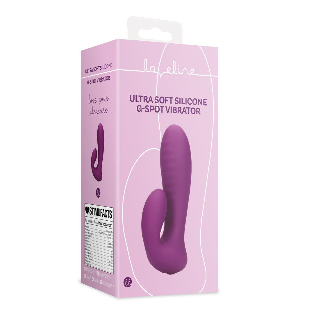 VIBRADOR ULTRA SOFT SILICONE G-SPOT ORCHIDEE PURPLE LOVELINE