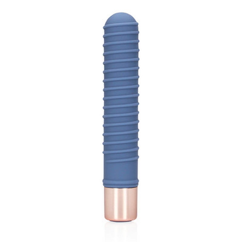 LOVELINE RIBBED MINI VIBRATOR BLUE HORIZON