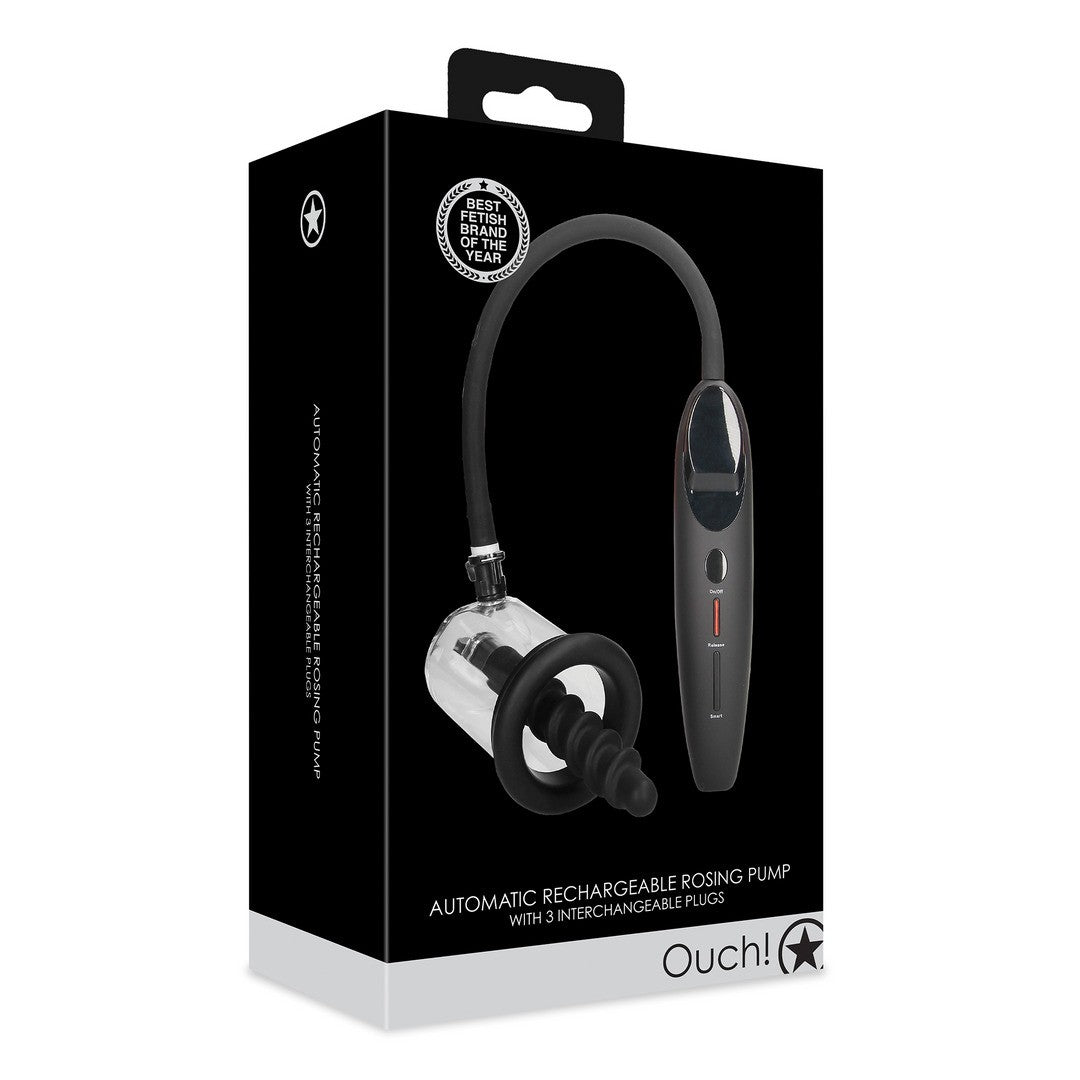 BOMBA ANAL AUTOMATIC RECHARGEABLE ROSING PUMP PRETA OUCH!