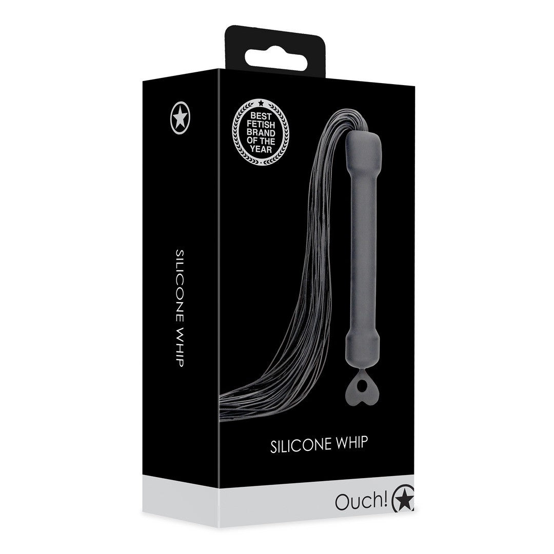 CHICOTE EM SILICONE PRETO OUCH!