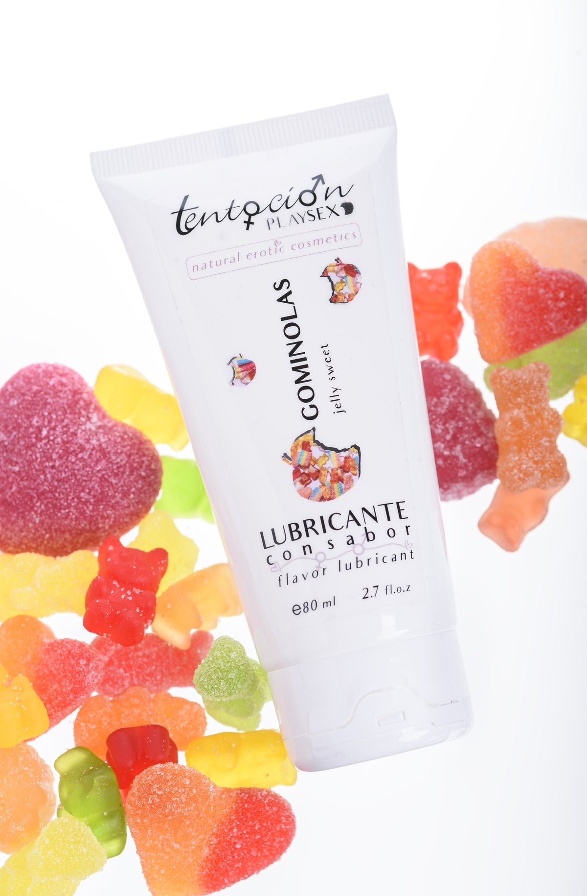 LUBRIFICANTE COM SABOR A GOMAS 80ML TENTACIÓN PLAY SEX