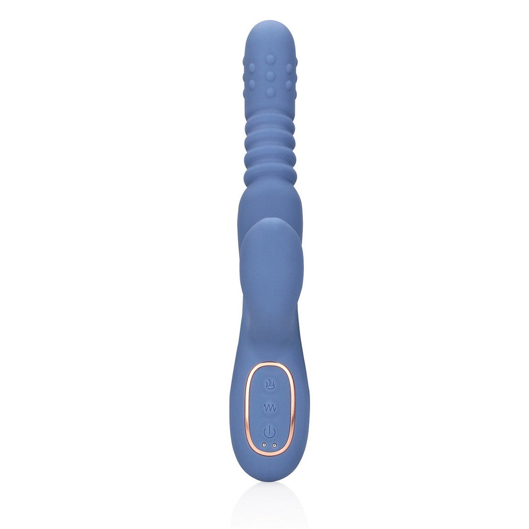 LOVELINE ROTATING BEADS AND THRUSTING RABBIT VIBRATOR BLUE NOVA