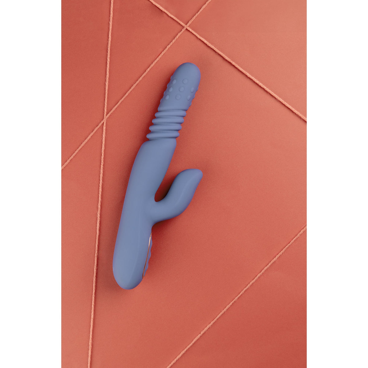 LOVELINE ROTATING BEADS AND THRUSTING RABBIT VIBRATOR BLUE NOVA