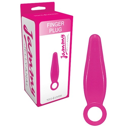 PLUG ANAL FINGER PLUG JAMMY JELLY ANAL ROSA - Lust Sexshop