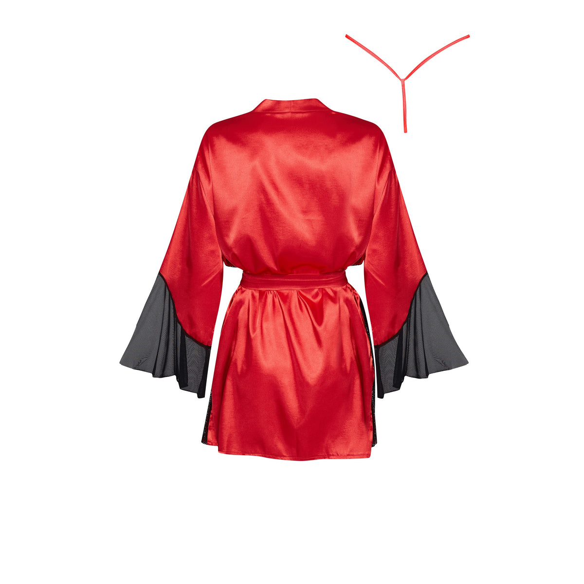 ROBE E TANGA SARA VERMELHO BEAUTY NIGHT FASHION - Lust Sexshop