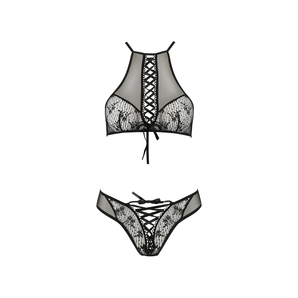 PASSION EROTIC LINE AZALIA SET 2 PIECE BLACK