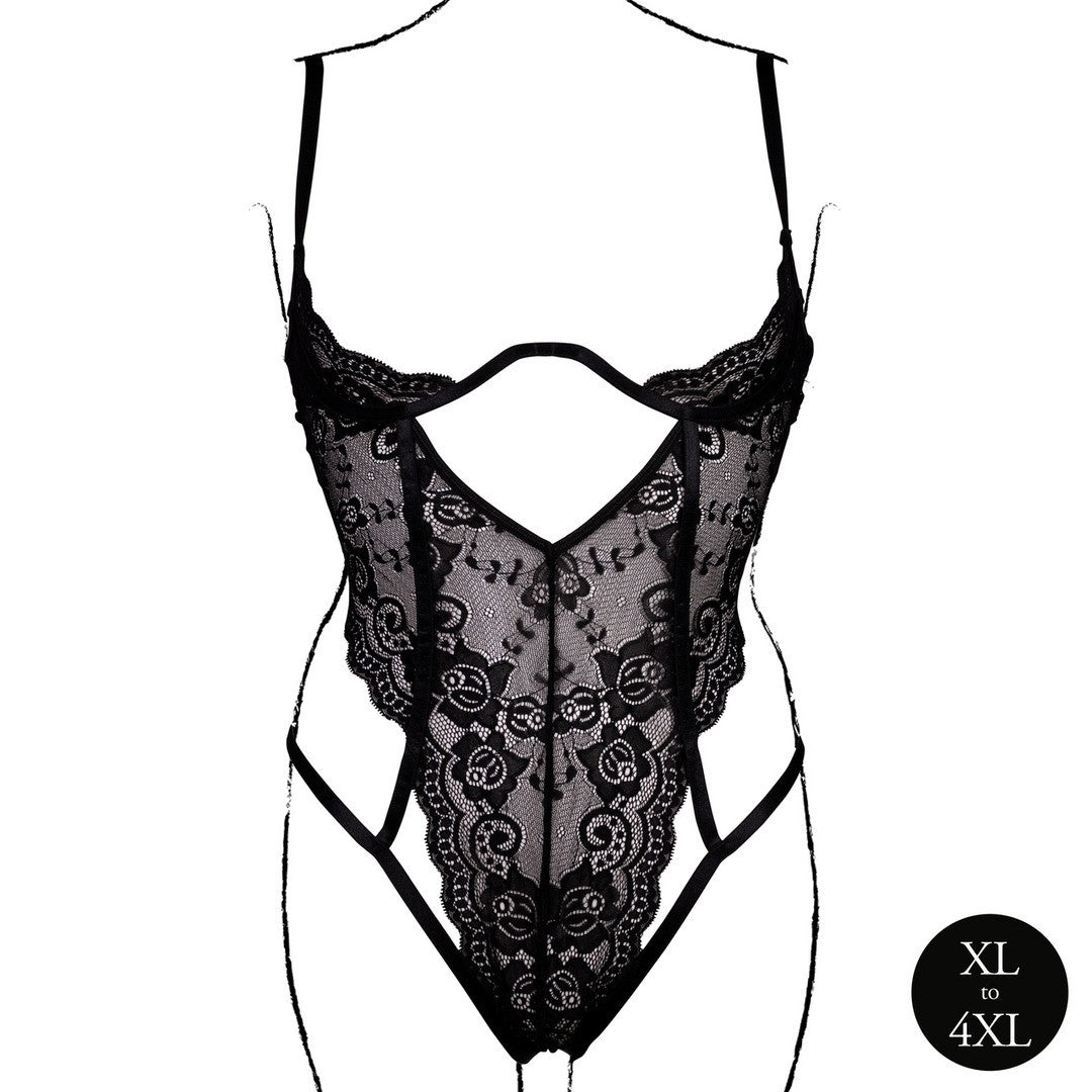 BODY LACE UNDERWIRED NEGRO TALLA QUEEN LE DÉSIR