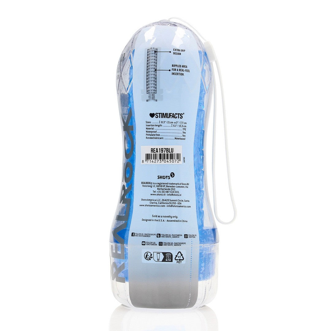 REALROCK EASY RIDER TEXTURED MASTURBATOR BLUE