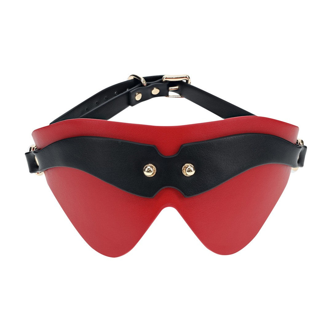 OUCH! MILAN COLLECTION BLINDFOLD BLACK/RED