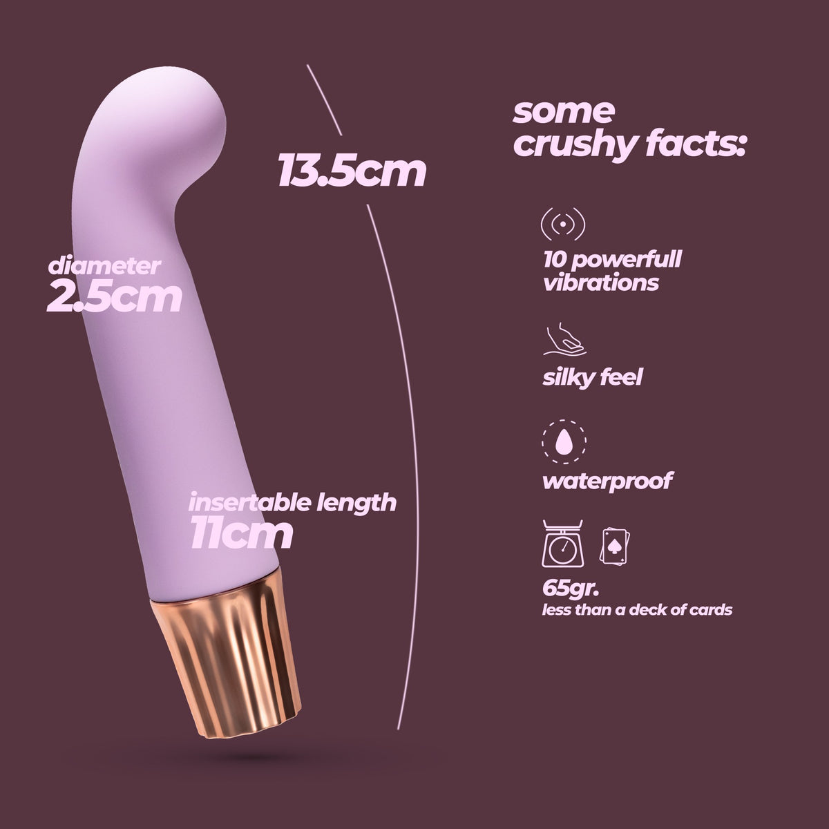CRUSHIOUS MELLOW GEE MINI VIBRATOR LAVENDER