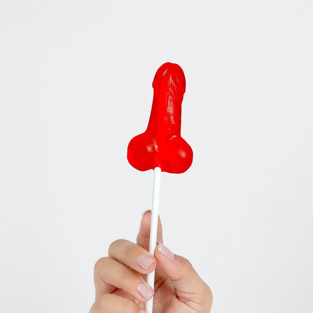 CHUPA-CHUPA DE GOMA EM FORMA DE PÉNIS SECRET PLAY - Lust Sexshop