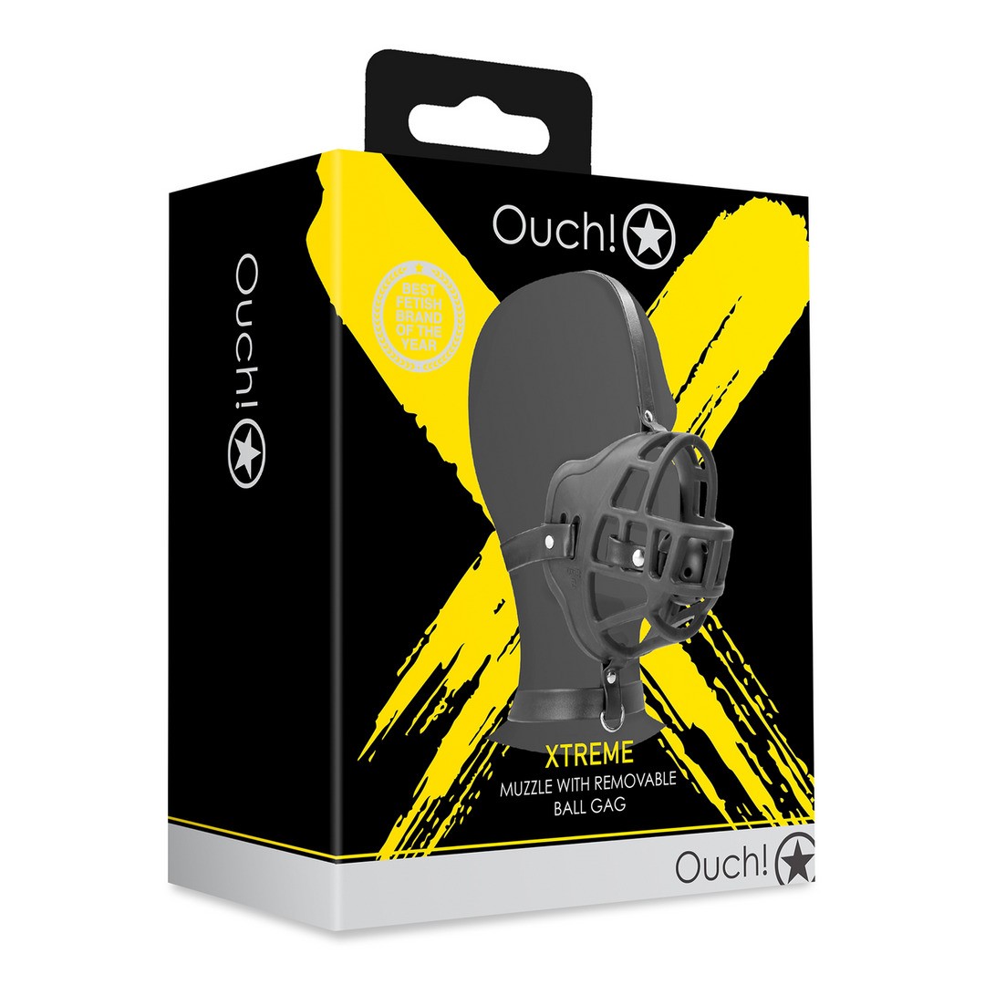 AÇAIME COM MORDAÇA PRETO XTREME OUCH!
