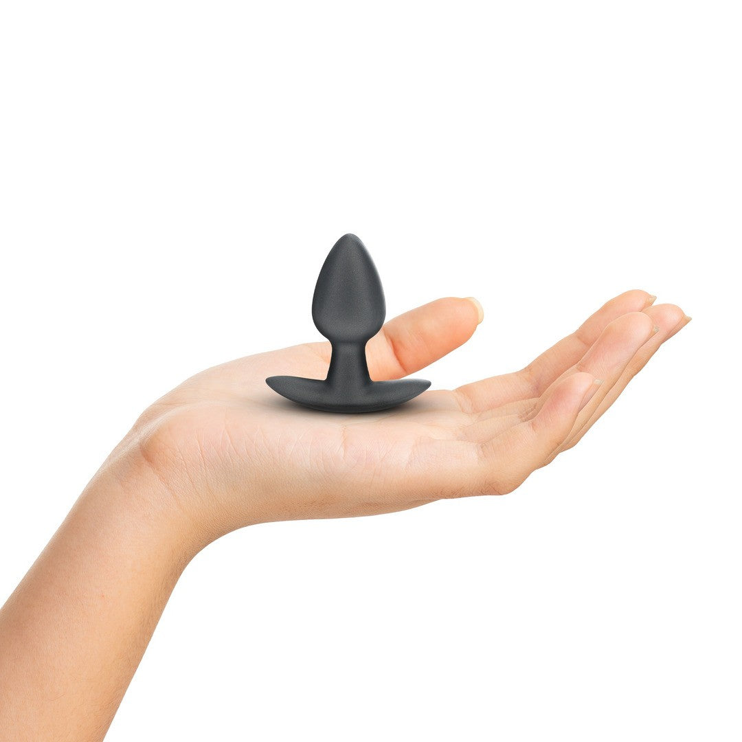 OUCH! SMOOTH SILICONE ANAL PLUG SMALL 2.6 / 6,5 CM GUN METAL