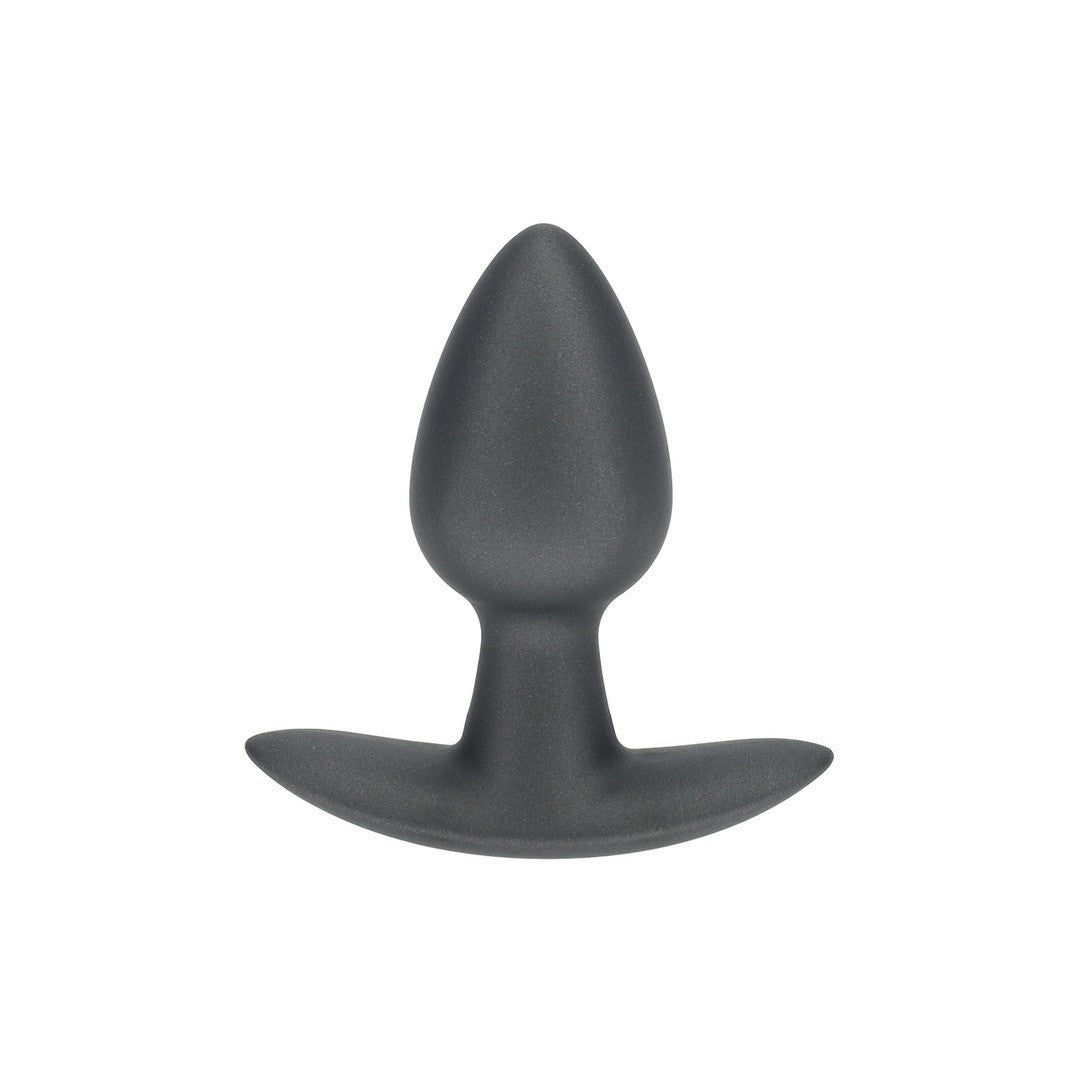 OUCH! SMOOTH SILICONE ANAL PLUG SMALL 2.6 / 6,5 CM GUN METAL
