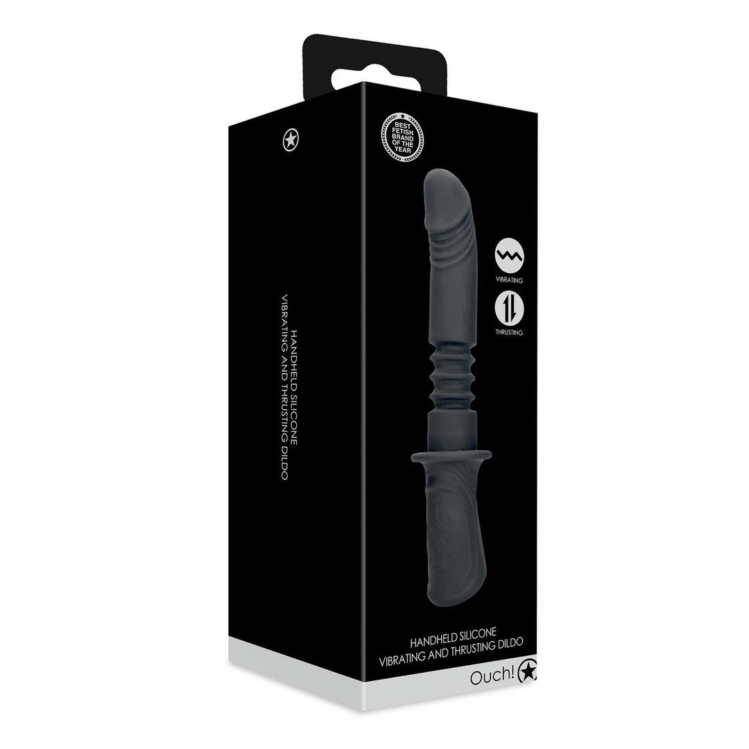 OUCH! HAND HELD VIBRATING AND THRUSTING SEX MACHINE