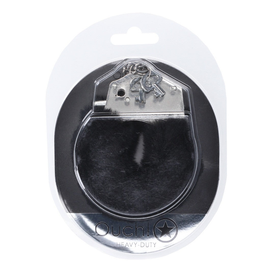 ESPOSAS DE FELPA HEAVY-DUTY FLUFFY NOIR OUCH!