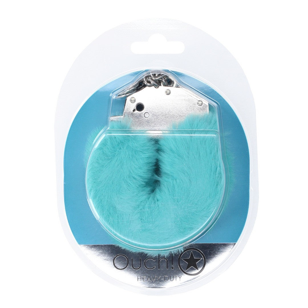 ALGEMAS COM PELÚCIA HEAVY-DUTY FLUFFY AZUL OUCH!