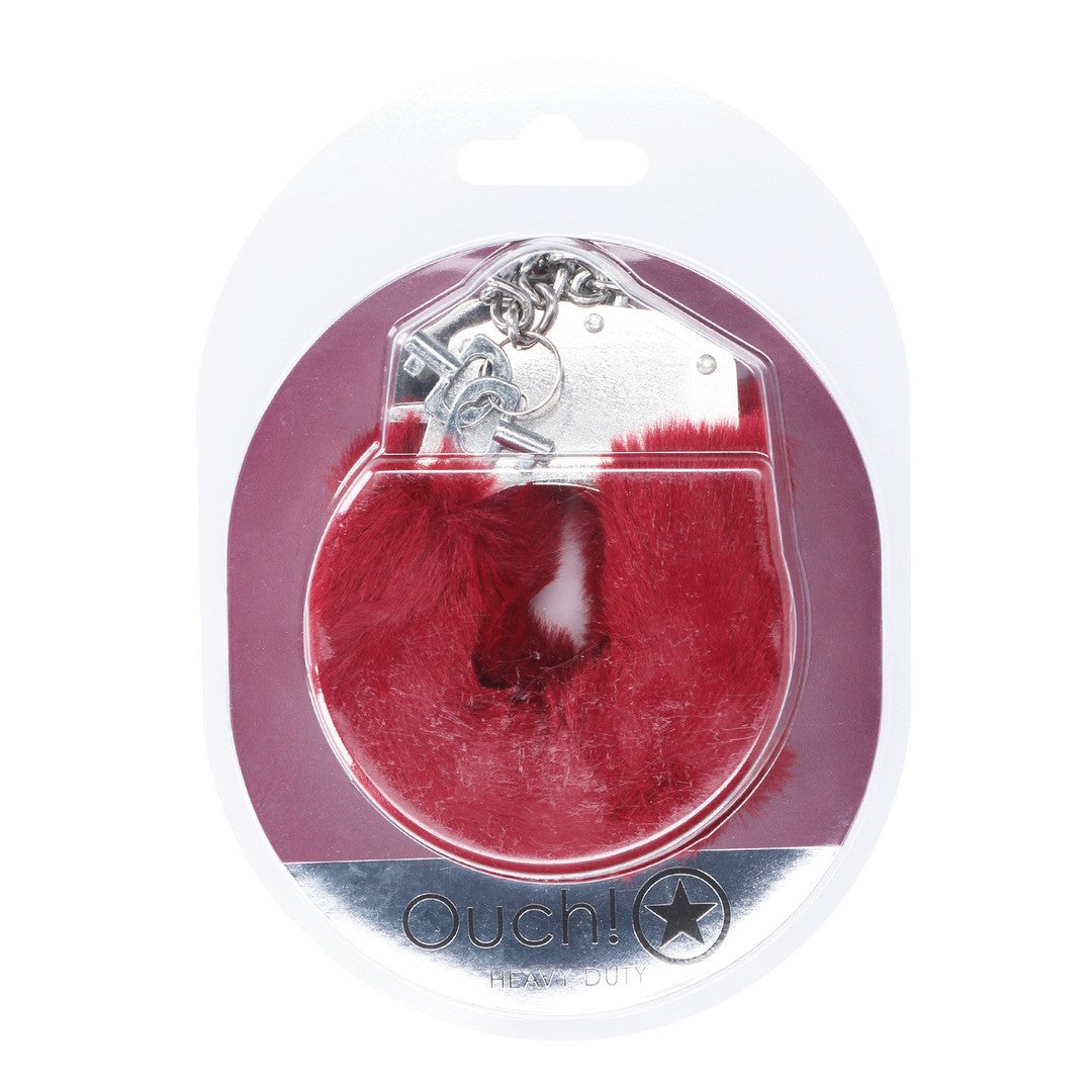 ALGEMAS COM PELÚCIA HEAVY-DUTY FLUFFY BORDÔ OUCH!