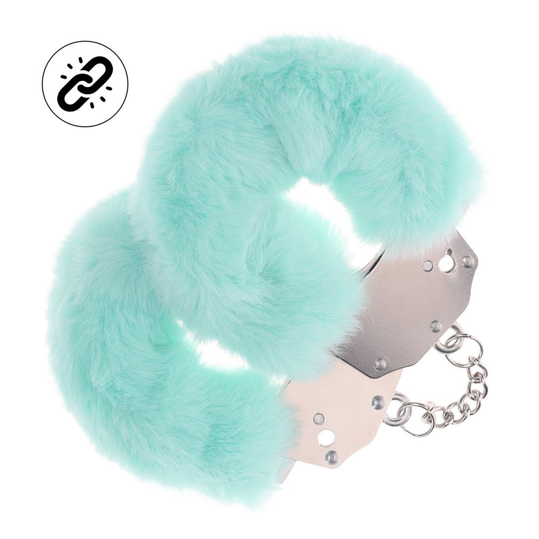 ESPOSAS DE FELPA HEAVY-DUTY FLUFFY POWDER GREEN OUCH!