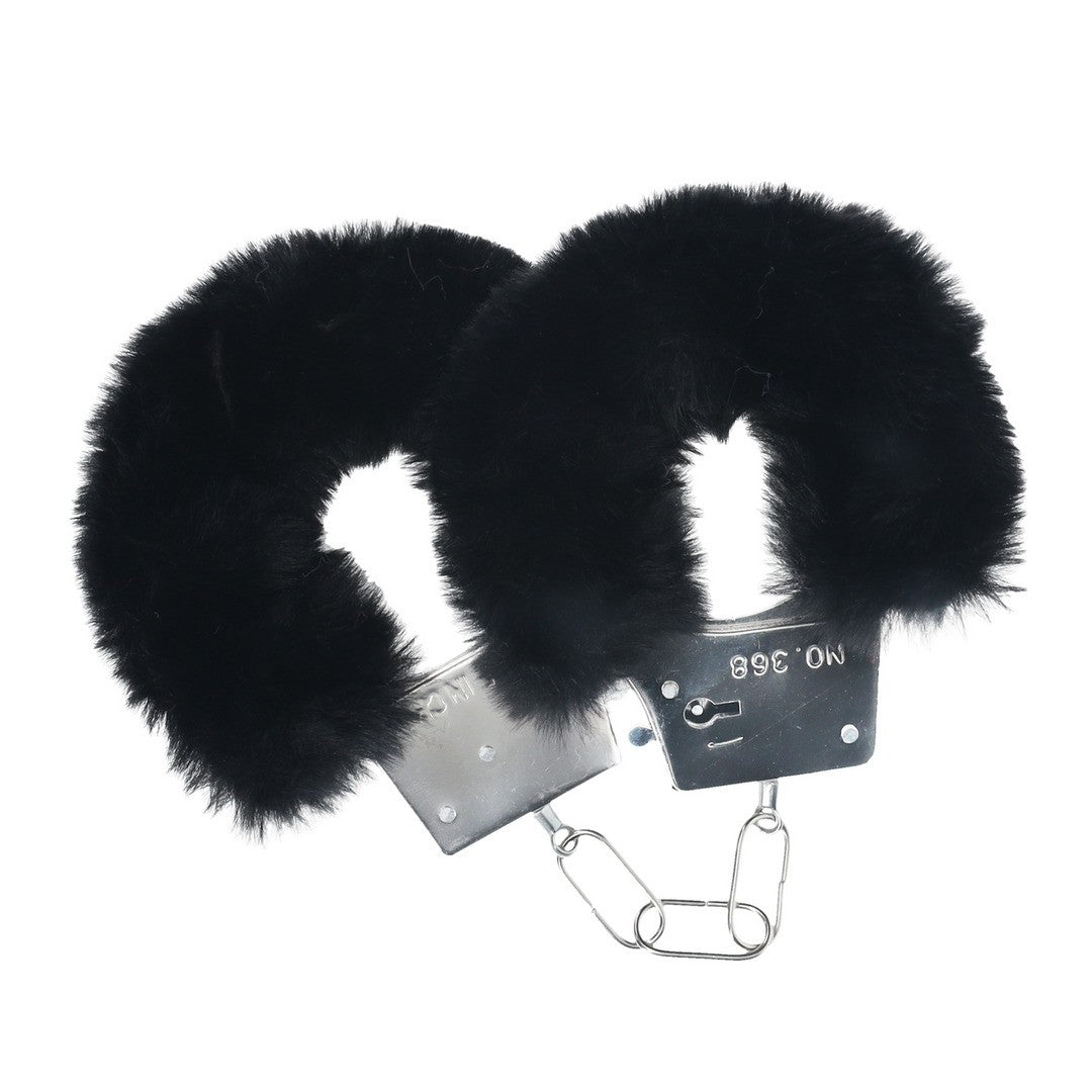 ALGEMAS COM PELUCHE CLASSIC FLUFFY PRETO OUCH!