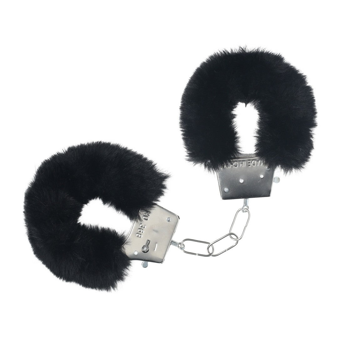 OUCH! CLASSIC FLUFFY HANDCUFFS BLACK