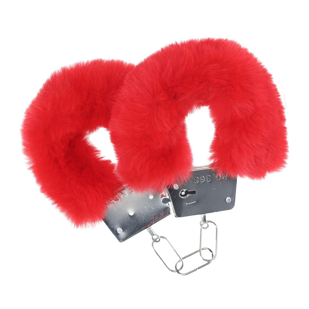 ALGEMAS COM PELUCHE CLASSIC FLUFFY VERMELHO OUCH!
