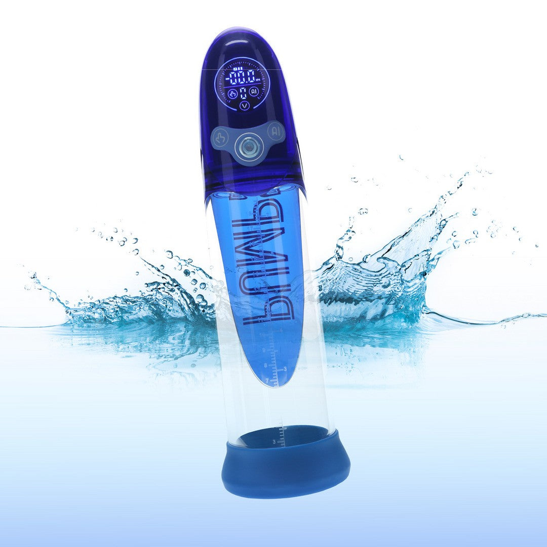 BOMBA AUTOMÁTICA PARA O PÉNIS COM IA AQUA-PRO AZUL PUMPED