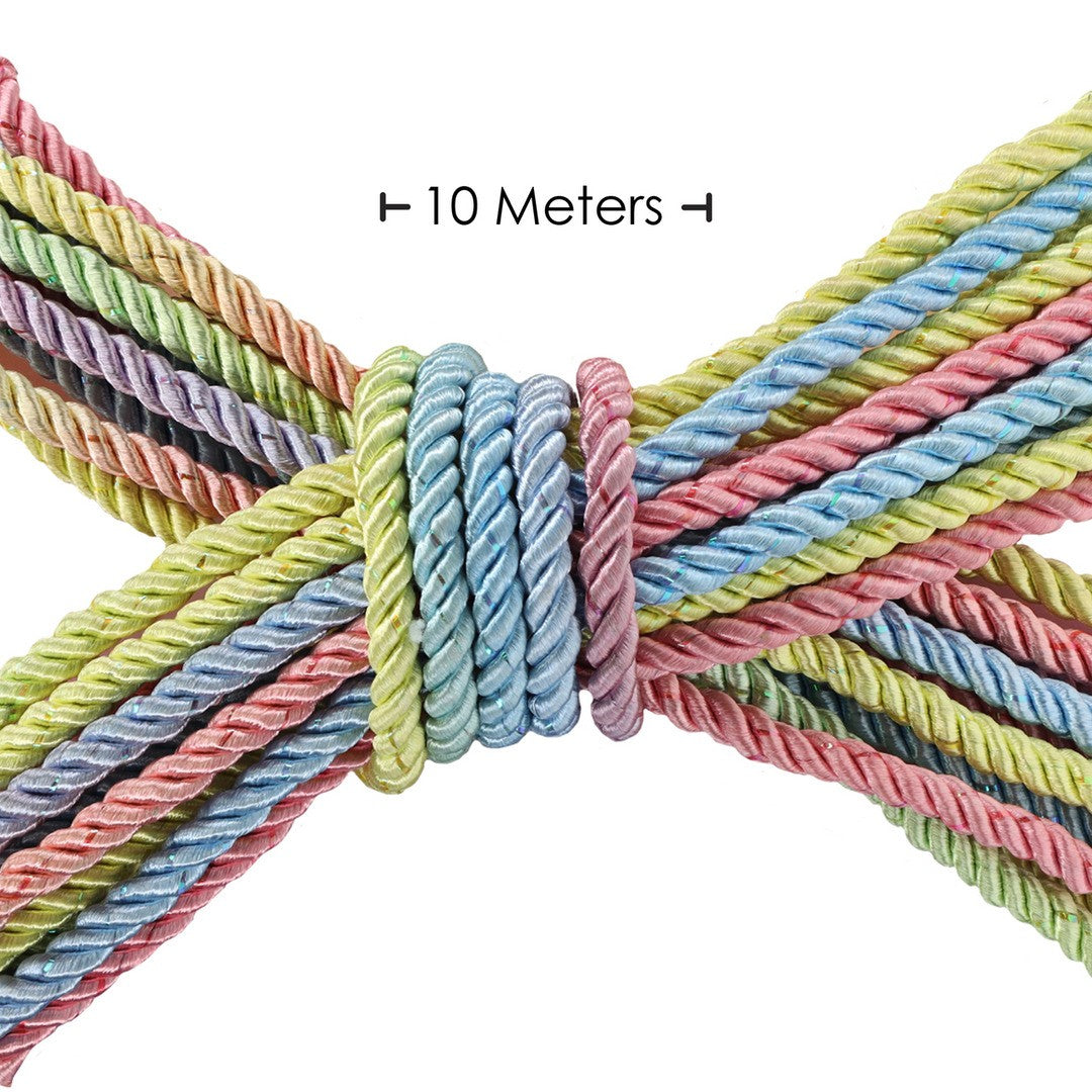 CORDA DE POLIÉSTER PARA BONDAGE 32.8 FT / 10 M PASTEL COLORIDO OUCH!