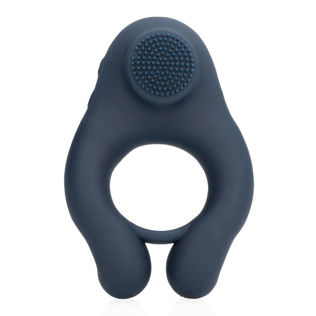 ANEL VIBRATÓRIO COM ESTIMULAÇÃO CLITORIANA AZUL ÍNDIGO LOVELINE - Lust Sexshop