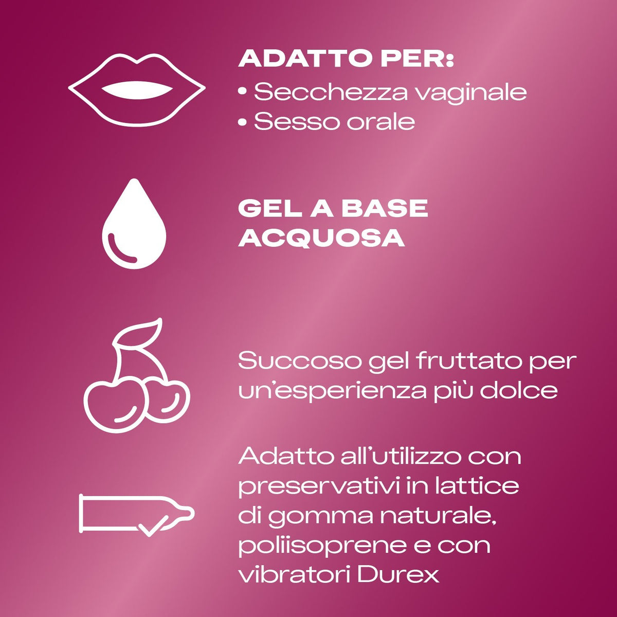 LUBRIFICANTE CEREJA DUREX® PLAY 50ML - Lust Sexshop