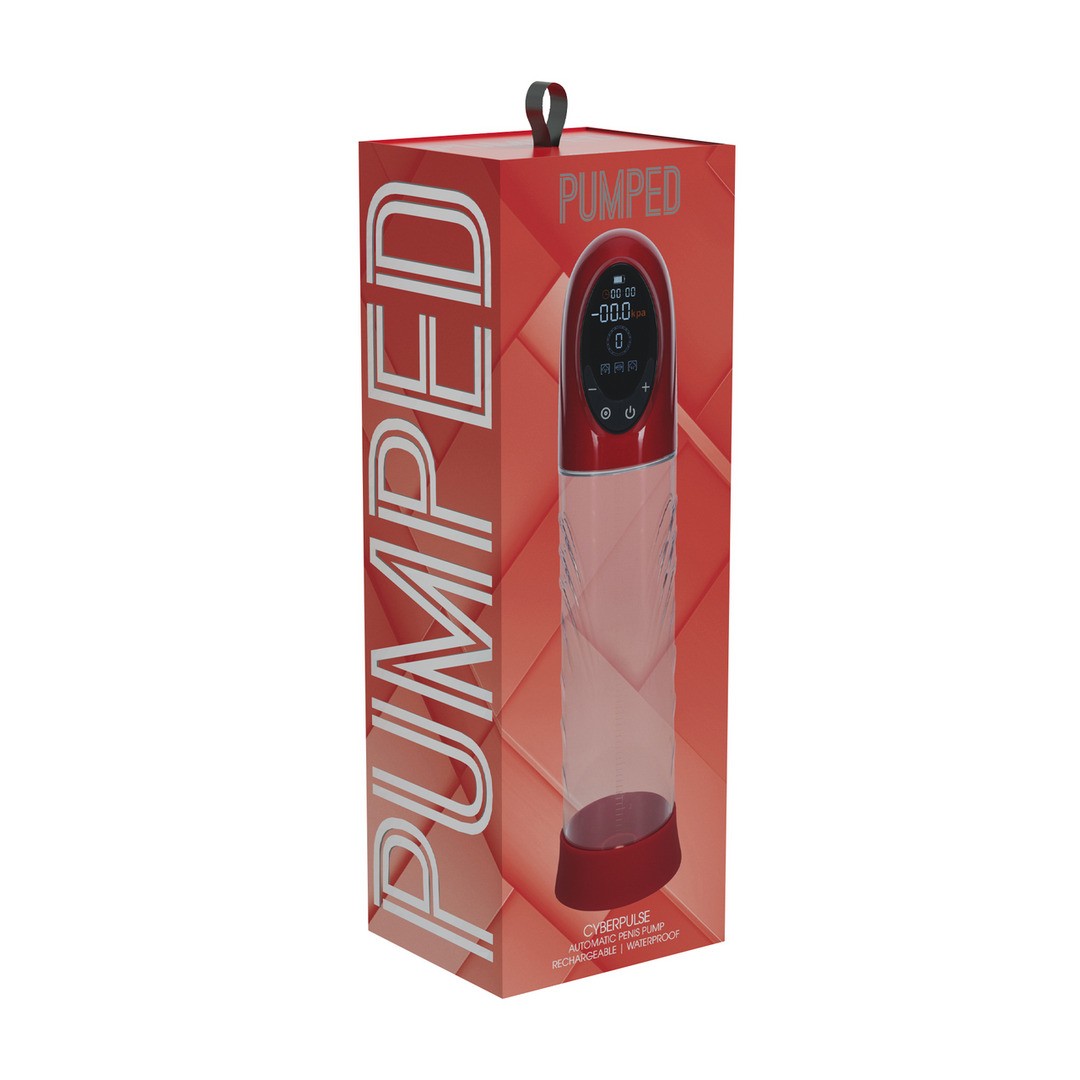 BOMBA AUTOMÁTICA PARA O PÉNIS CYBERPULSE METALLIC RED PUMPED