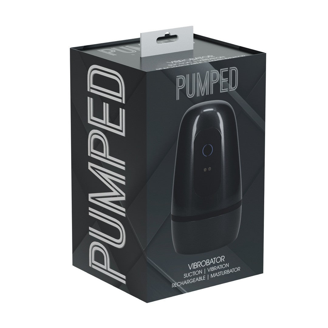 PUMPED PULSAR NEGATIVE PRESSURE SUCTION AND VIBRATION MASTURBATOR PUMP GUN METAL